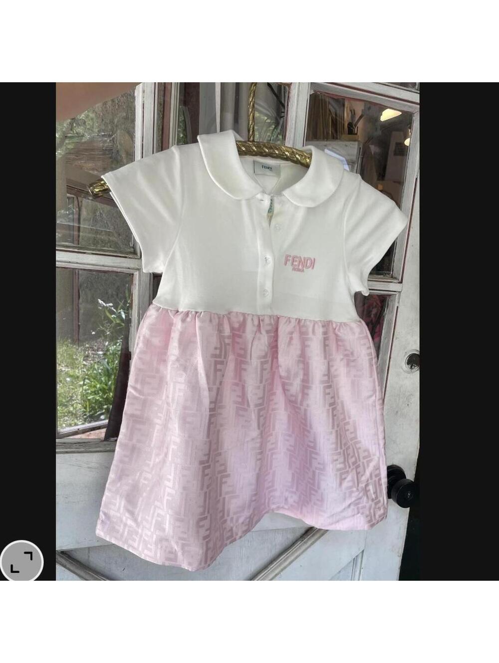 Fendi kids pink girl’s dress bnwt size 120